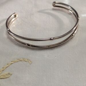Elegant Silver Cuff Bracelet